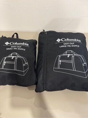 Columbia Easy Out Duffel Pack - Black with White Graphics